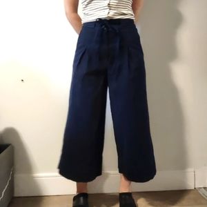 Wide legs pant cotton